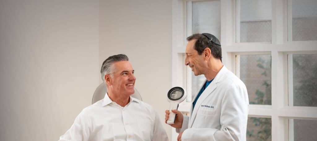 Patient treatment at Potozkin and Ellis dermatology